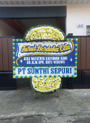 Papan Bunga Duka di Irimuli
